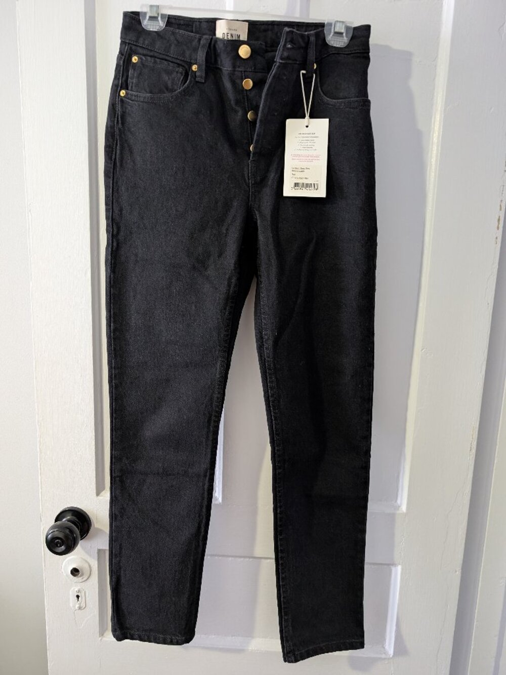 NWT Sézane Le Brut Sexy jeans - black, size 27
